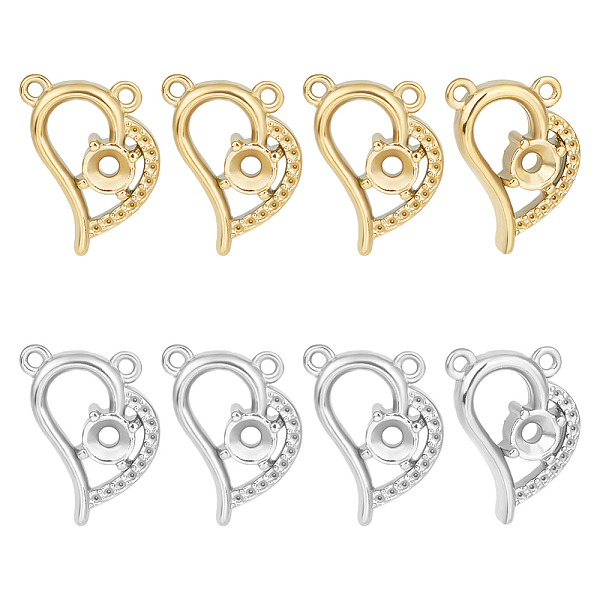 PandaHall Unicraftale 8Pcs 2 Colors 304 Stainless Steel Pendant Rhinestone Settings, Heart, Real Gold Plated & Stainless Steel Color...
PandaHall Unicraftale 8Pcs 2 Colors 304 Stainless Steel Pendant Rhinestone Settings, Heart, Real Gold Plated & Stainless Steel Color...