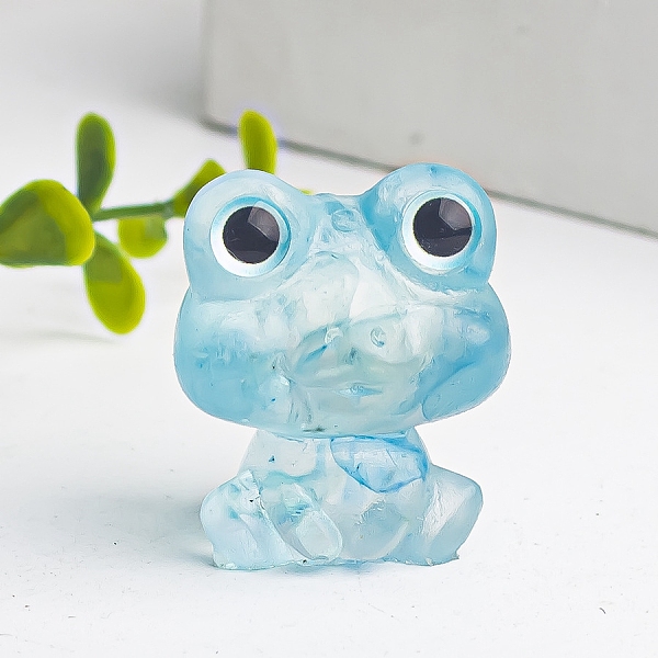 PandaHall Resin Frog Display Decoration, with Natural Aquamarine Chips inside Statues for Home Office Decorations, 25x20x30mm Aquamarine...
PandaHall Resin Frog Display Decoration, with Natural Aquamarine Chips inside Statues for Home Office Decorations, 25x20x30mm Aquamarine...