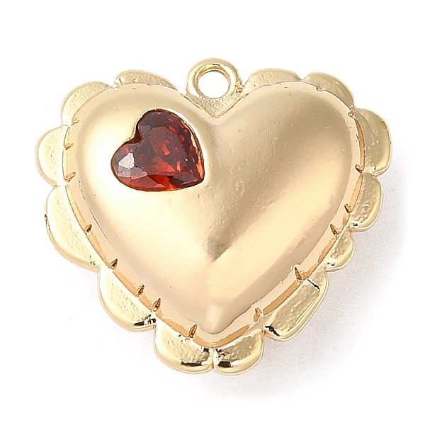PandaHall Brass Pendants, with Glass, Nickel Free, Heart Charms, Real 18K Gold Plated, Red, 15.5x16.5x6.5mm, Hole: 1.2mm Brass+Glass Heart...
PandaHall Brass Pendants, with Glass, Nickel Free, Heart Charms, Real 18K Gold Plated, Red, 15.5x16.5x6.5mm, Hole: 1.2mm Brass+Glass Heart...