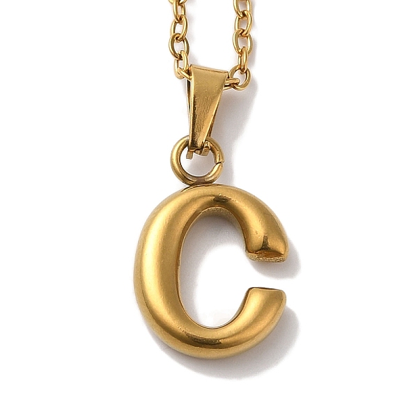 PandaHall Vacuum Plating 201 Stainless Steel Necklaces, Letter, Letter C, 17.80 inch(45.2cm), Pendant: 22.3x11x3mm 201 Stainless Steel...
PandaHall Vacuum Plating 201 Stainless Steel Necklaces, Letter, Letter C, 17.80 inch(45.2cm), Pendant: 22.3x11x3mm 201 Stainless Steel...