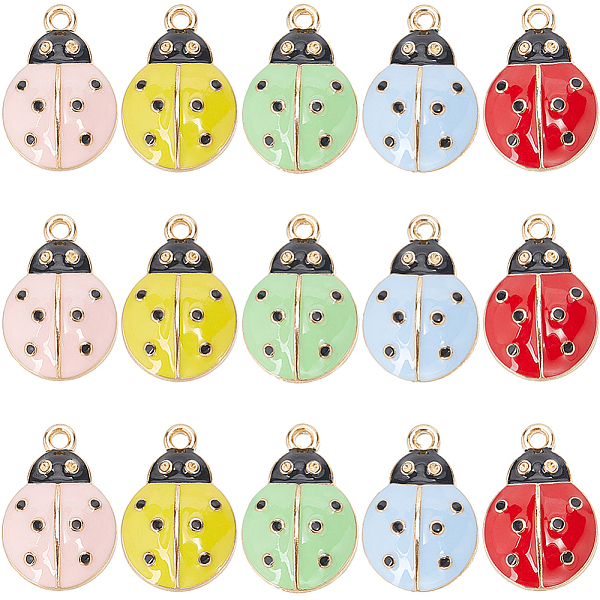 PandaHall SUNNYCLUE 30Pcs 5 Colors Alloy Enamel Pendant Rhinestone Settings, Light Gold, Ladybug Charm, Mixed Color, Fit For 0.9mm..., Multicolor
PandaHall SUNNYCLUE 30Pcs 5 Colors Alloy Enamel Pendant Rhinestone Settings, Light Gold, Ladybug Charm, Mixed Color, Fit For 0.9mm..., Multicolor