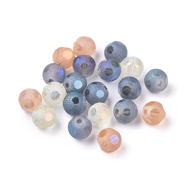 PandaHall Electroplate Glass Beads, Half Plated, Faceted, Frosted, Round, Mixed Color, 8mm, Hole: 1mm Glass Round Multicolor
PandaHall Electroplate Glass Beads, Half Plated, Faceted, Frosted, Round, Mixed Color, 8mm, Hole: 1mm Glass Round Multicolor