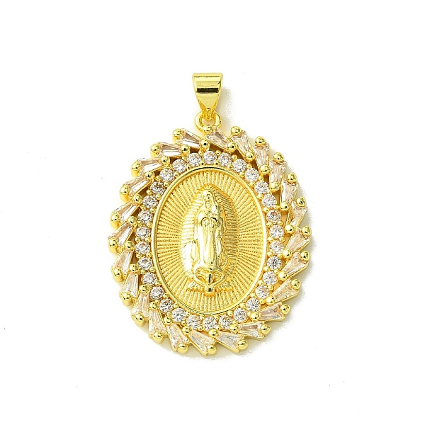 PandaHall Real 18K Gold Plated Brass Micro Pave Cubic Zirconia Pendants, Oval with Virgin, Clear, 31.5x24.5x3mm, Hole: 3.5x4.5mm Brass+Cubic...
PandaHall Real 18K Gold Plated Brass Micro Pave Cubic Zirconia Pendants, Oval with Virgin, Clear, 31.5x24.5x3mm, Hole: 3.5x4.5mm Brass+Cubic...