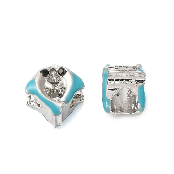 PandaHall Rack Plating Alloy Enamel European Beads, with Rhinestone, Cadmium Free & Nickel Free & Lead Free, Large Hole Beads, Dolphin...
PandaHall Rack Plating Alloy Enamel European Beads, with Rhinestone, Cadmium Free & Nickel Free & Lead Free, Large Hole Beads, Dolphin...