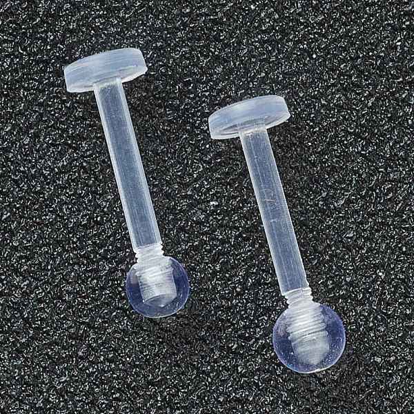 PandaHall Acrylic Flat Back Studs, Lip Piercing Jewelry, Clear, 13.5x3.5mm, Bar Length: 3/8"(10mm), Pin: 18 Gauge(1mm) Acrylic Clear
PandaHall Acrylic Flat Back Studs, Lip Piercing Jewelry, Clear, 13.5x3.5mm, Bar Length: 3/8"(10mm), Pin: 18 Gauge(1mm) Acrylic Clear