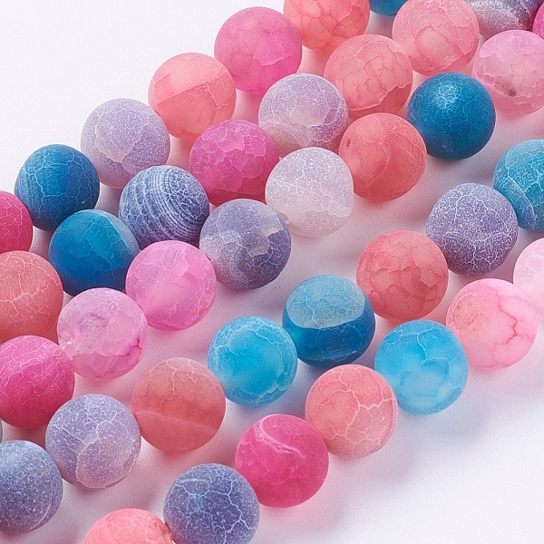 PandaHall Natural Weathered Agate Beads Strands, Dyed, Frosted, Round, Mixed Color, 10mm, Hole: 1mm, about 38pcs/strand, 15.35 inch..., Multicolor
PandaHall Natural Weathered Agate Beads Strands, Dyed, Frosted, Round, Mixed Color, 10mm, Hole: 1mm, about 38pcs/strand, 15.35 inch..., Multicolor