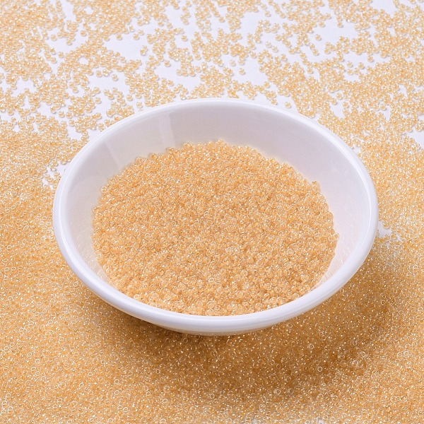 PandaHall MIYUKI Round Rocailles Beads, Japanese Seed Beads, (RR202) Lemon Lined Crystal, 11/0, 2x1.3mm, Hole: 0.8mm, about 5500pcs/50g..., Yellow
PandaHall MIYUKI Round Rocailles Beads, Japanese Seed Beads, (RR202) Lemon Lined Crystal, 11/0, 2x1.3mm, Hole: 0.8mm, about 5500pcs/50g..., Yellow