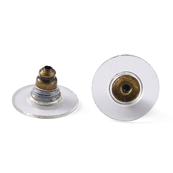 PandaHall Brass Ear Nuts, Earring Backs, with Silicone, Antique Bronze, 6mm Brass
PandaHall Brass Ear Nuts, Earring Backs, with Silicone, Antique Bronze, 6mm Brass