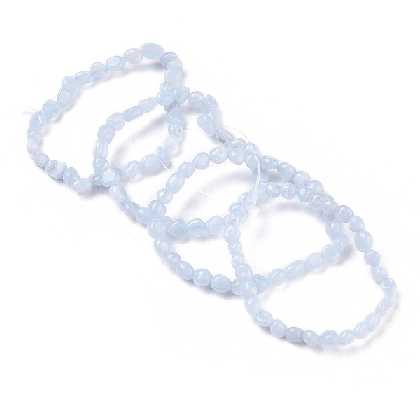 PandaHall Natural Blue Lace Agate Bead Stretch Bracelets, Tumbled Stone, Nuggets, Inner Diameter: 2~2-1/4 inch(5.2~5.6cm) Blue Lace Agate
PandaHall Natural Blue Lace Agate Bead Stretch Bracelets, Tumbled Stone, Nuggets, Inner Diameter: 2~2-1/4 inch(5.2~5.6cm) Blue Lace Agate