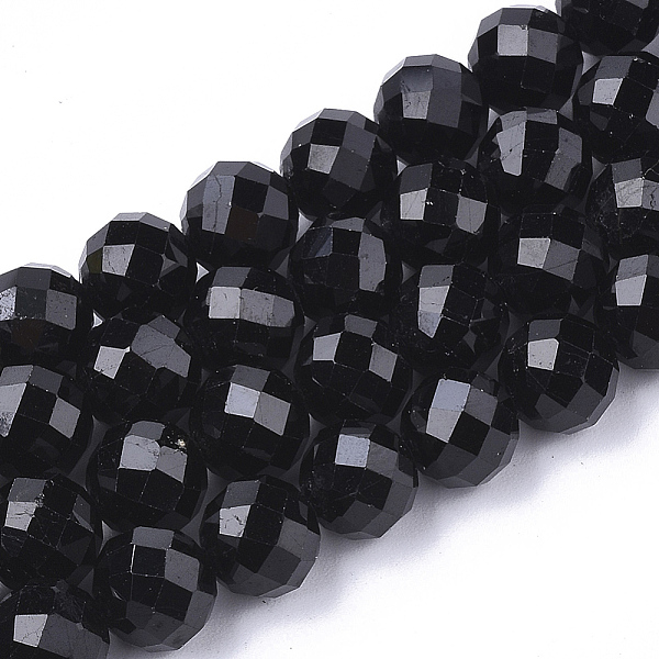 PandaHall Natural Black Tourmaline Beads Strands, Faceted, Round, 7.5~8x8mm, Hole: 1mm, about 25pcs/strand, 7.48 inch Tourmaline Round
PandaHall Natural Black Tourmaline Beads Strands, Faceted, Round, 7.5~8x8mm, Hole: 1mm, about 25pcs/strand, 7.48 inch Tourmaline Round