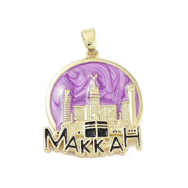 PandaHall Rack Plating Brass Enamel Pendants, Long-Lasting Plated, Lead Free & Cadmium Free, Real 18K Gold Plated, Flat Round with MAKKAH..., Purple
PandaHall Rack Plating Brass Enamel Pendants, Long-Lasting Plated, Lead Free & Cadmium Free, Real 18K Gold Plated, Flat Round with MAKKAH..., Purple