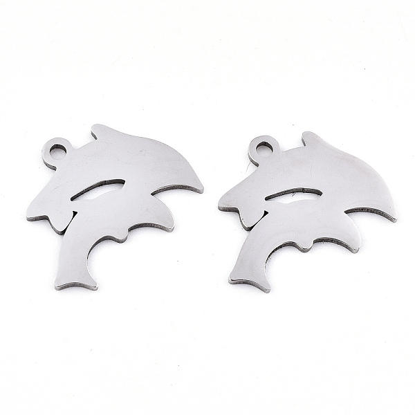 PandaHall 201 Stainless Steel Charms, Stamping Blank Tag, Laser Cut, Dolphin, Stainless Steel Color, 14x17.5x0.9mm, Hole: 1.5mm 201...
PandaHall 201 Stainless Steel Charms, Stamping Blank Tag, Laser Cut, Dolphin, Stainless Steel Color, 14x17.5x0.9mm, Hole: 1.5mm 201...