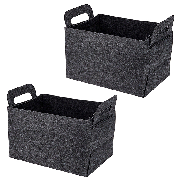 PandaHall Foldable Felt Basket Storage Box, for Storing Home Towel, Toy, Books, Rectangle, Black, Finishde Product: 41x24x28cm Fibre...
PandaHall Foldable Felt Basket Storage Box, for Storing Home Towel, Toy, Books, Rectangle, Black, Finishde Product: 41x24x28cm Fibre...