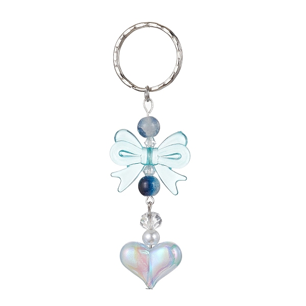 PandaHall Acrylic Heart with Bowknot Keychains, with Glass Beads and Iron Keychain Clasp, Light Blue, 9.4cm Acrylic Butterfly
PandaHall Acrylic Heart with Bowknot Keychains, with Glass Beads and Iron Keychain Clasp, Light Blue, 9.4cm Acrylic Butterfly