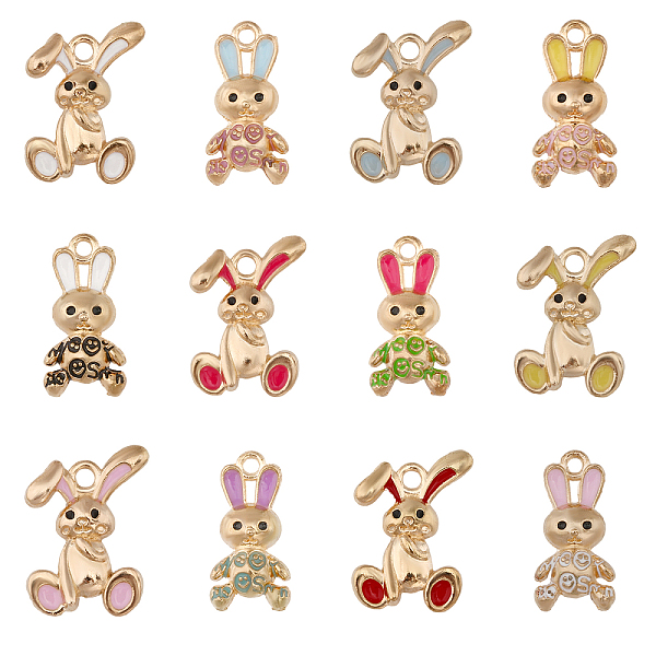 PandaHall CHGCRAFT 48Pcs 12 Style Alloy Enamel Pendants, Golden, Rabbit, Mixed Color, 20x10~14x3~3.5mm, Hole: 2mm, 4pcs/style Alloy+Enamel..., Multicolor
PandaHall CHGCRAFT 48Pcs 12 Style Alloy Enamel Pendants, Golden, Rabbit, Mixed Color, 20x10~14x3~3.5mm, Hole: 2mm, 4pcs/style Alloy+Enamel..., Multicolor