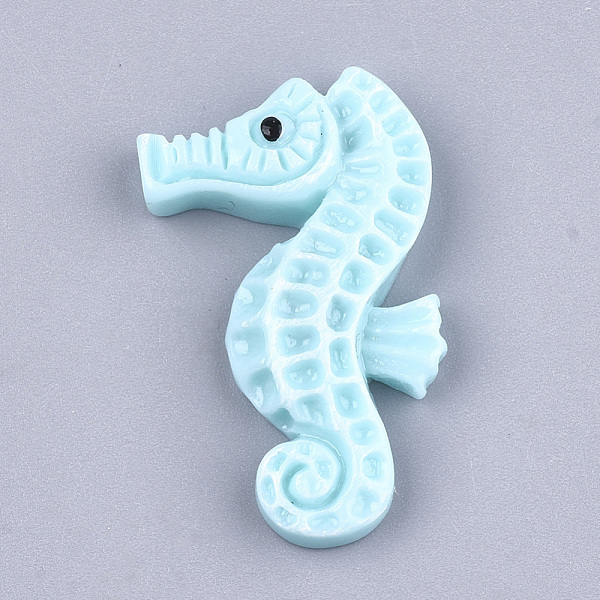 PandaHall Resin Cabochons, Sea Horse, Pale Turquoise, 33~33.5x20x5~5.5mm Resin Sea Horse Cyan
PandaHall Resin Cabochons, Sea Horse, Pale Turquoise, 33~33.5x20x5~5.5mm Resin Sea Horse Cyan