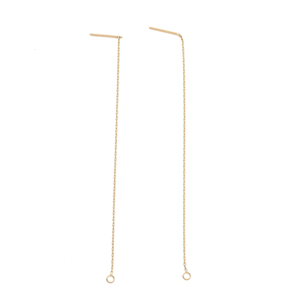 PandaHall Ion Plating(IP) 304 Stainless Steel Stud Earring Finding, with Ring, Ear Thread, Golden, 100~109x0.7x0.25mm, Hole: 1.7mm, Pin...
PandaHall Ion Plating(IP) 304 Stainless Steel Stud Earring Finding, with Ring, Ear Thread, Golden, 100~109x0.7x0.25mm, Hole: 1.7mm, Pin...