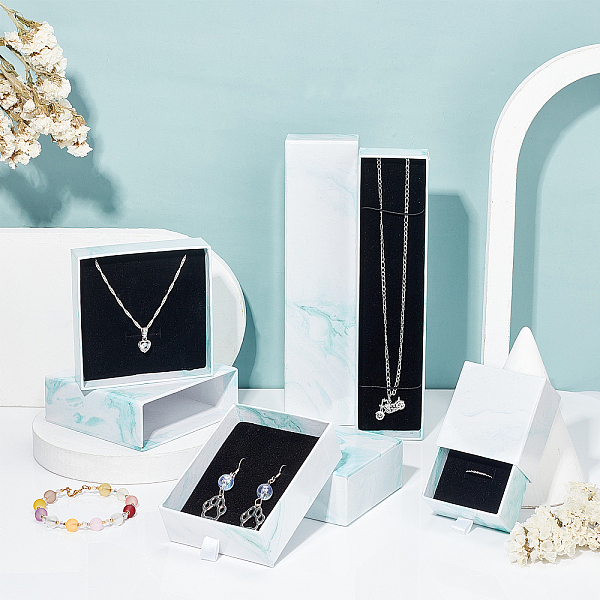 PandaHall 4Pcs 4 Styles Cardboard Paper Necklace Boxes, Gift Packaging Boxes, Sky Blue, 1pc/style Paper Others
PandaHall 4Pcs 4 Styles Cardboard Paper Necklace Boxes, Gift Packaging Boxes, Sky Blue, 1pc/style Paper Others