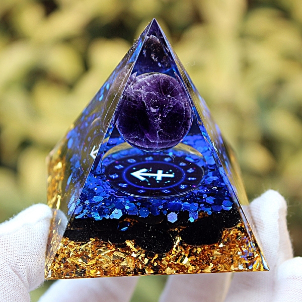 PandaHall Orgonite Pyramid Resin Energy Generators, Reiki Natural Amethyst Chips Inside for Home Office Desk Decoration, Sagittarius...
PandaHall Orgonite Pyramid Resin Energy Generators, Reiki Natural Amethyst Chips Inside for Home Office Desk Decoration, Sagittarius...