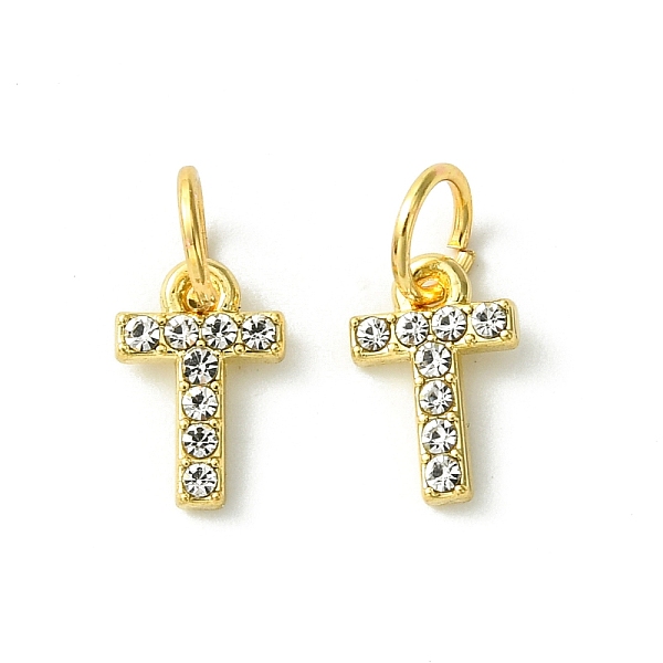 PandaHall Rack Plating Alloy Rhinestone Pendants, Cadmium Free & Lead Free, Letter T, 11x7x2mm, Hole: 5mm Alloy+Rhinestone Letter T Clear
PandaHall Rack Plating Alloy Rhinestone Pendants, Cadmium Free & Lead Free, Letter T, 11x7x2mm, Hole: 5mm Alloy+Rhinestone Letter T Clear