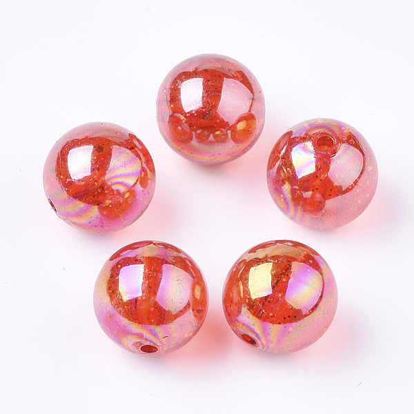 PandaHall Transparent Acrylic Beads, with Glitter Powder, Glitter Beads, Round, Red, 19~19.5x19mm, Hole: 2.5mm, about 110pcs/500g Acrylic...
PandaHall Transparent Acrylic Beads, with Glitter Powder, Glitter Beads, Round, Red, 19~19.5x19mm, Hole: 2.5mm, about 110pcs/500g Acrylic...
