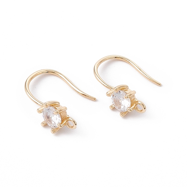 PandaHall Rack Plating Brass with Clear Cubic Zirconia Earring Hooks, with Horizontal Loops, Long-Lasting Plated, Cadmium Free & Lead Free...
PandaHall Rack Plating Brass with Clear Cubic Zirconia Earring Hooks, with Horizontal Loops, Long-Lasting Plated, Cadmium Free & Lead Free...