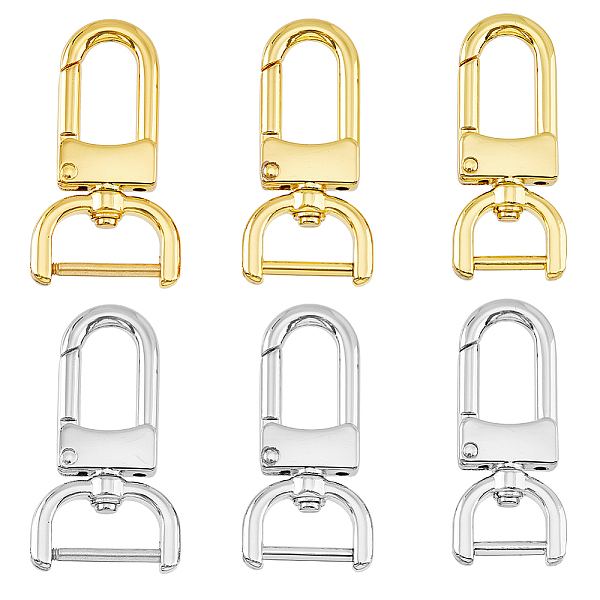PandaHall 6Pcs 2 Colors Strong Hinge Swivel Clasps Zinc Alloy Trigger Snap Hooks Detachable Push Gate Trigger Buckles Keychain Clips Lanyard...
PandaHall 6Pcs 2 Colors Strong Hinge Swivel Clasps Zinc Alloy Trigger Snap Hooks Detachable Push Gate Trigger Buckles Keychain Clips Lanyard...
