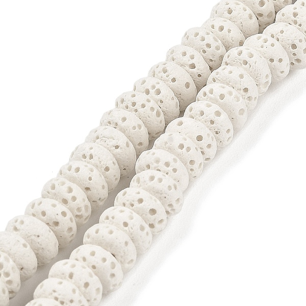 PandaHall Natural Lava Rock Dyed Beads Strands, Rondelle, White, 6x3mm, Hole: 1.2mm, about 58pcs/strand, 7.87 inch(20cm) Lava Rock Rondelle...
PandaHall Natural Lava Rock Dyed Beads Strands, Rondelle, White, 6x3mm, Hole: 1.2mm, about 58pcs/strand, 7.87 inch(20cm) Lava Rock Rondelle...
