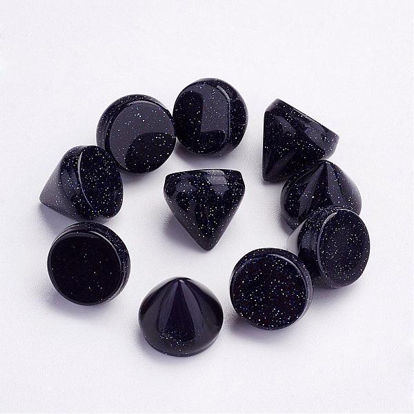 PandaHall Synthetic Blue Goldstone Cabochons, Cone, 10~11x10~11mm Blue Goldstone Cone
PandaHall Synthetic Blue Goldstone Cabochons, Cone, 10~11x10~11mm Blue Goldstone Cone