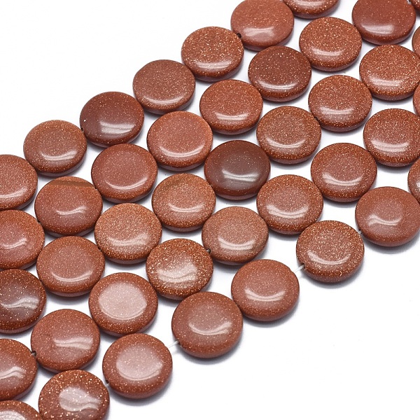 PandaHall Synthetic Goldstone Beads Strands, Flat Round, 14x4mm, Hole: 0.5mm, about 28pcs/strand, 14.5~15 inch Goldstone Flat Round
PandaHall Synthetic Goldstone Beads Strands, Flat Round, 14x4mm, Hole: 0.5mm, about 28pcs/strand, 14.5~15 inch Goldstone Flat Round