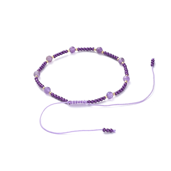 PandaHall Adjustable Braided Bead Bracelets, with Nylon Thread, Glass Seed Beads, Natural Amethyst Beads, 2 inch~3-3/4 inch(5~9.7cm)...
PandaHall Adjustable Braided Bead Bracelets, with Nylon Thread, Glass Seed Beads, Natural Amethyst Beads, 2 inch~3-3/4 inch(5~9.7cm)...