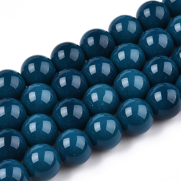 PandaHall Opaque Solid Color Glass Beads Strands, Round, Marine Blue, 9.5~10mm, Hole: 1.5mm, about 40~42pcs/strand, 14.76~15.12 inch...
PandaHall Opaque Solid Color Glass Beads Strands, Round, Marine Blue, 9.5~10mm, Hole: 1.5mm, about 40~42pcs/strand, 14.76~15.12 inch...