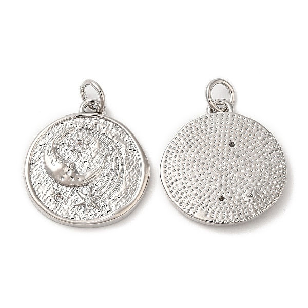 PandaHall Brass Micro Pave Cubic Zirconia Pendants, with Jump Ring, Lead Free & Cadmium Free, Flat Round with Moon & Star, Platinum..., Clear
PandaHall Brass Micro Pave Cubic Zirconia Pendants, with Jump Ring, Lead Free & Cadmium Free, Flat Round with Moon & Star, Platinum..., Clear