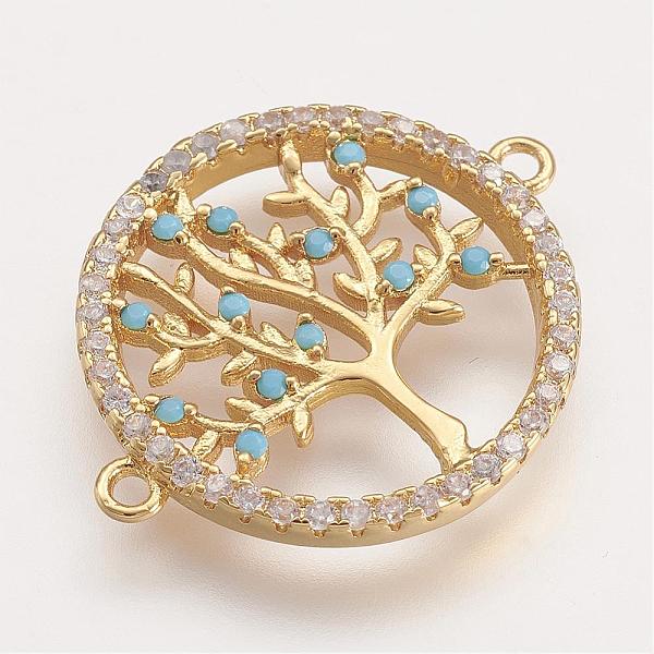 PandaHall Brass Micro Pave Cubic Zirconia Links, Flat Round with Tree of Life, Golden, 24x19x2mm, Hole: 1mm Brass+Cubic Zirconia Flat Round
PandaHall Brass Micro Pave Cubic Zirconia Links, Flat Round with Tree of Life, Golden, 24x19x2mm, Hole: 1mm Brass+Cubic Zirconia Flat Round