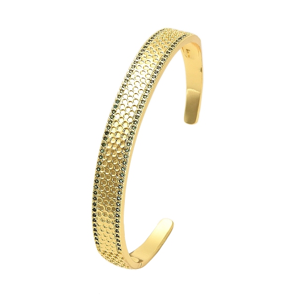 PandaHall Brass Pave Green Cubic Zirconia Open Cuff Bangles for Women, Real 18K Gold Plated, 3/8 inch(0.85cm), Inner Diameter: 2-1/2x1-7/8...
PandaHall Brass Pave Green Cubic Zirconia Open Cuff Bangles for Women, Real 18K Gold Plated, 3/8 inch(0.85cm), Inner Diameter: 2-1/2x1-7/8...