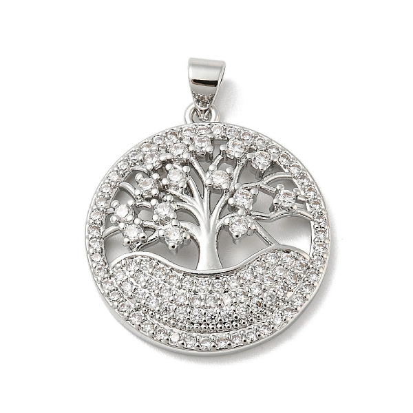 PandaHall Rack Plating Brass Micro Pave Cubic Zirconia Pendants, Long-Lasting Plated, Lead Free & Cadmium Free, Flat Round with Tree Charms..., Clear
PandaHall Rack Plating Brass Micro Pave Cubic Zirconia Pendants, Long-Lasting Plated, Lead Free & Cadmium Free, Flat Round with Tree Charms..., Clear