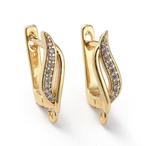 PandaHall Brass Micro Pave Cubic Zirconia Hoop Earring Findings with Latch Back Closure, with Horizontal Loop, Clear, Golden, 18x5x13.5mm...
PandaHall Brass Micro Pave Cubic Zirconia Hoop Earring Findings with Latch Back Closure, with Horizontal Loop, Clear, Golden, 18x5x13.5mm...