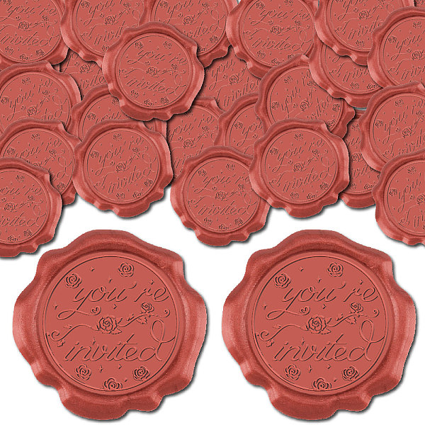 PandaHall CRASPIRE 50pcs You're Invited Wax Seal Stickers Dark Red Decoration Stickers Rose Vintage Adhesive Envelope Sealing Stickers for...
PandaHall CRASPIRE 50pcs You're Invited Wax Seal Stickers Dark Red Decoration Stickers Rose Vintage Adhesive Envelope Sealing Stickers for...