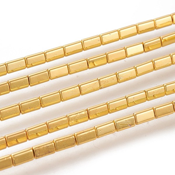 PandaHall Electroplated Non-magnetic Synthetic Hematite Beads Strands, Long-Lasting Plated, Triangular Prism, Golden Plated, 5x3mm, Hole...
PandaHall Electroplated Non-magnetic Synthetic Hematite Beads Strands, Long-Lasting Plated, Triangular Prism, Golden Plated, 5x3mm, Hole...