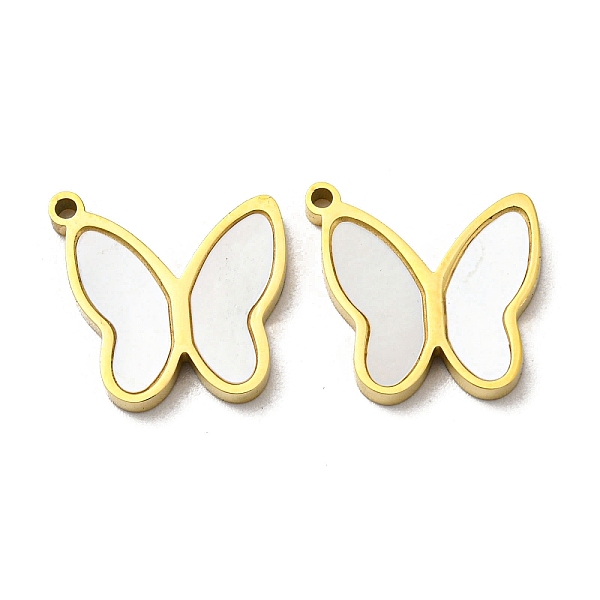 PandaHall 304 Stainless Steel Shell Charms, Butterfly, Real 14K Gold Plated, 13.5x14.5x2mm, Hole: 1.2mm Shell Butterfly
PandaHall 304 Stainless Steel Shell Charms, Butterfly, Real 14K Gold Plated, 13.5x14.5x2mm, Hole: 1.2mm Shell Butterfly
