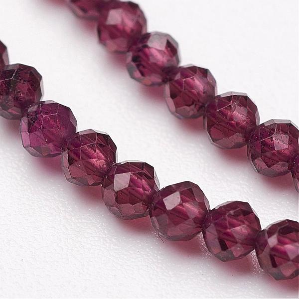 PandaHall Natural Garnet Bead Strands, Grade AA, Faceted, Round, 2mm, Hole: 0.5mm, about 200pcs/strand, 15.5 inch Garnet Round
PandaHall Natural Garnet Bead Strands, Grade AA, Faceted, Round, 2mm, Hole: 0.5mm, about 200pcs/strand, 15.5 inch Garnet Round