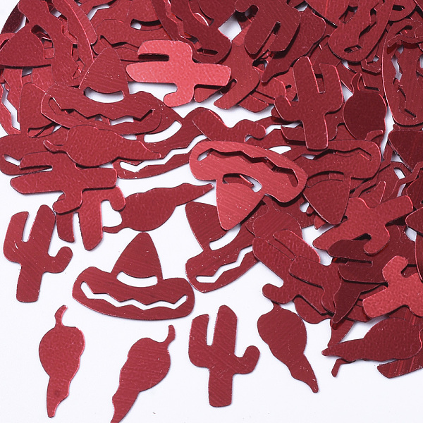 PandaHall Halloween Ornament Accessories, PVC Plastic Paillette/Sequins Beads, Witch Hat, Dark Red, 14~17x6.5~18x0.2mm, about 10000pcs/500g...
PandaHall Halloween Ornament Accessories, PVC Plastic Paillette/Sequins Beads, Witch Hat, Dark Red, 14~17x6.5~18x0.2mm, about 10000pcs/500g...