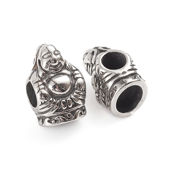 PandaHall Buddhist 304 Stainless Steel European Beads, Large Hole Beads, Buddha, Antique Silver, 15x10x8.5mm, Hole: 4.8mm 304 Stainless...
PandaHall Buddhist 304 Stainless Steel European Beads, Large Hole Beads, Buddha, Antique Silver, 15x10x8.5mm, Hole: 4.8mm 304 Stainless...