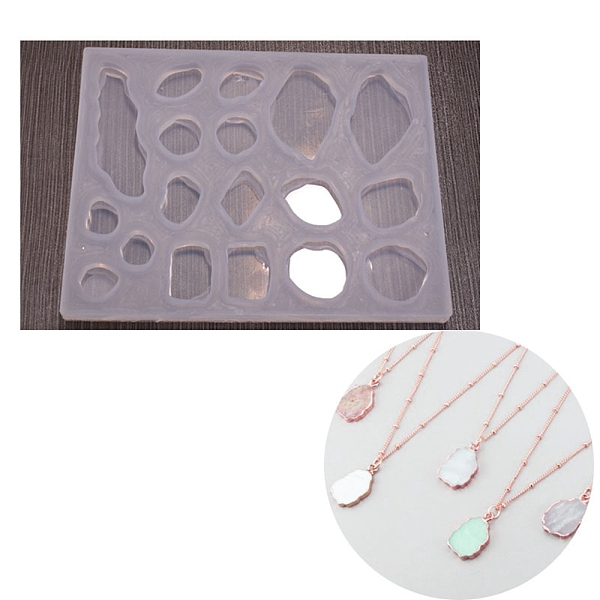 PandaHall DIY Gemstone Nugget Shape Silicone Molds, Resin Casting Molds, For UV Resin, Epoxy Resin Craft Making, White, 107x138x9mm, Inner...
PandaHall DIY Gemstone Nugget Shape Silicone Molds, Resin Casting Molds, For UV Resin, Epoxy Resin Craft Making, White, 107x138x9mm, Inner...