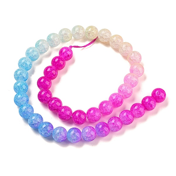 PandaHall Spray Painted Crackle Glass Beads Strands, Gradient Color, Segmented Multi-color Beads, Round, Dodger Blue, 10mm, Hole: 1mm, about...
PandaHall Spray Painted Crackle Glass Beads Strands, Gradient Color, Segmented Multi-color Beads, Round, Dodger Blue, 10mm, Hole: 1mm, about...