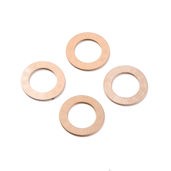 PandaHall Ion Plating(IP) 304 Stainless Steel Linking Rings, Ring with Roman Numerals 1~12, Rose Gold, 15.5x0.5mm, Hole: 9.5mm 304 Stainless...
PandaHall Ion Plating(IP) 304 Stainless Steel Linking Rings, Ring with Roman Numerals 1~12, Rose Gold, 15.5x0.5mm, Hole: 9.5mm 304 Stainless...