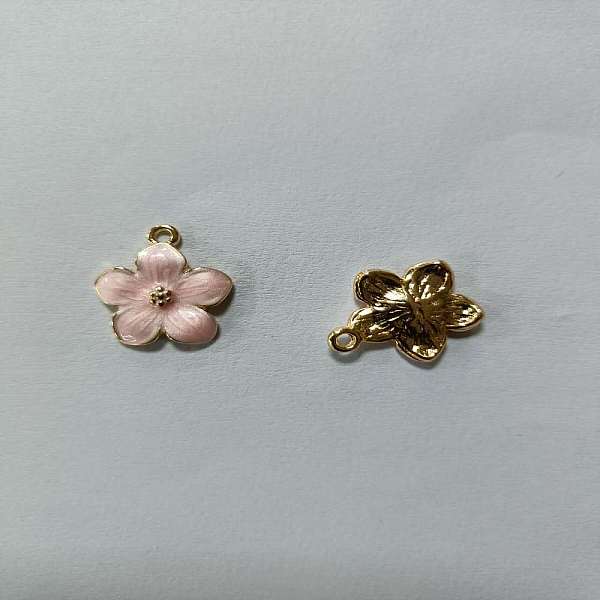 PandaHall Zinc Alloy Enamel Pendants, Flower, Golden, Pink, 16.5x14.5x2.5~3mm, Hole: 1.5mm Alloy+Enamel Flower Pink
PandaHall Zinc Alloy Enamel Pendants, Flower, Golden, Pink, 16.5x14.5x2.5~3mm, Hole: 1.5mm Alloy+Enamel Flower Pink