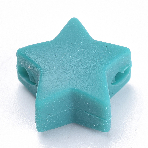 PandaHall Food Grade Eco-Friendly Silicone Beads, Chewing Beads For Teethers, DIY Nursing Necklaces Making, Star, Dark Cyan, 14x13.5x8mm...
PandaHall Food Grade Eco-Friendly Silicone Beads, Chewing Beads For Teethers, DIY Nursing Necklaces Making, Star, Dark Cyan, 14x13.5x8mm...