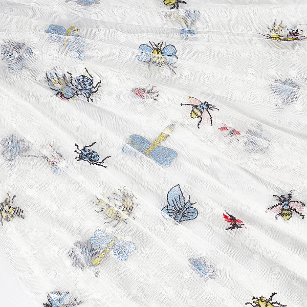 PandaHall Insects Pattern Polyester Lace Embroidered Fabric for Dress, Clothing, White, 1250~1300x0.9mm Polyester Insects White
PandaHall Insects Pattern Polyester Lace Embroidered Fabric for Dress, Clothing, White, 1250~1300x0.9mm Polyester Insects White