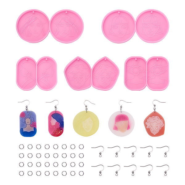 PandaHall Cheriswelry 110Pcs Food Grade Pendant Silicone Molds, for Earring Makings, 304 Stainless Steel Jump Rings and 316 Surgical..., Pink
PandaHall Cheriswelry 110Pcs Food Grade Pendant Silicone Molds, for Earring Makings, 304 Stainless Steel Jump Rings and 316 Surgical..., Pink
